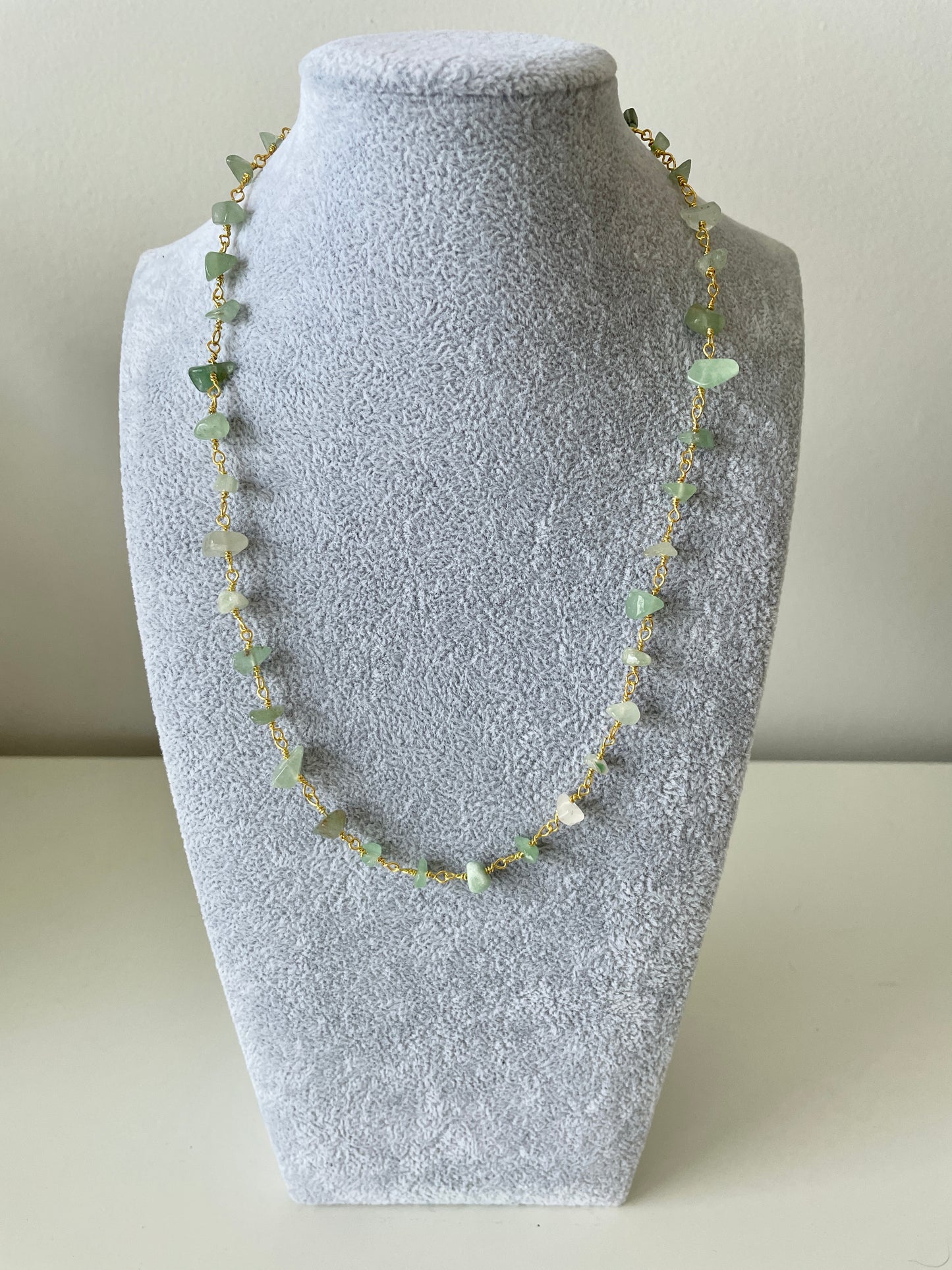 Jade Green Gem Necklace
