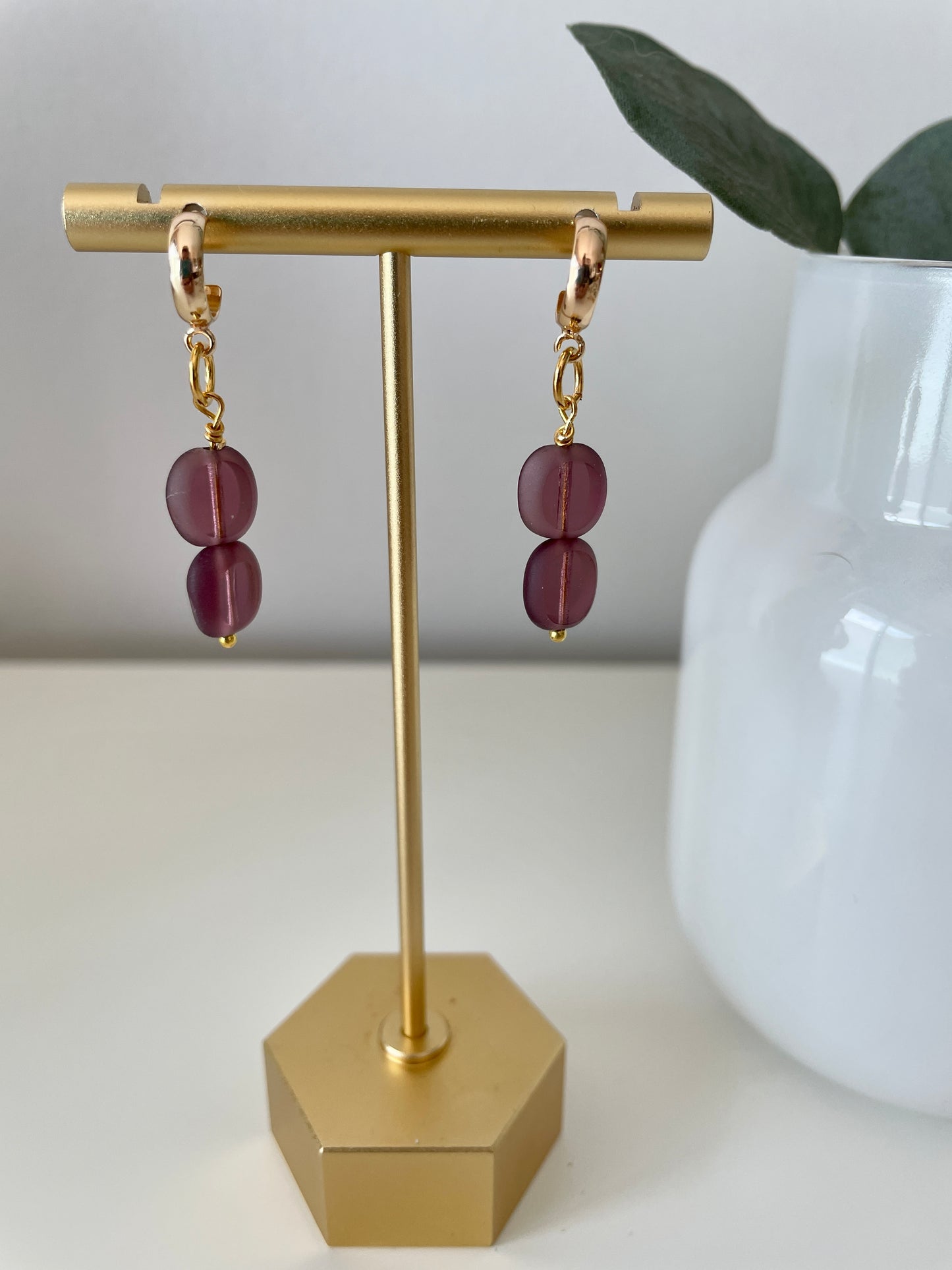 Beady Babies- Matte Purple Drop