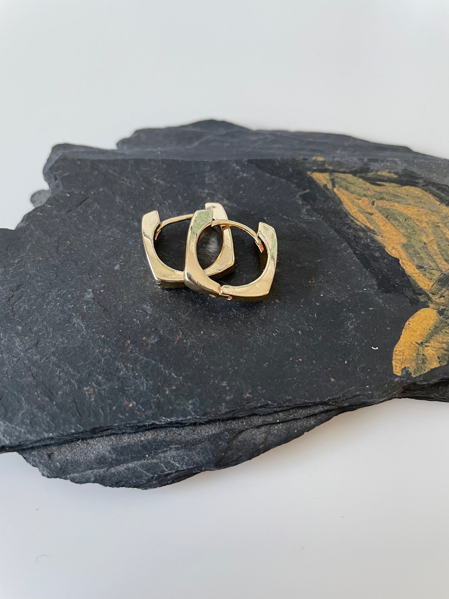 Gold Collection- Square Clip Hoops