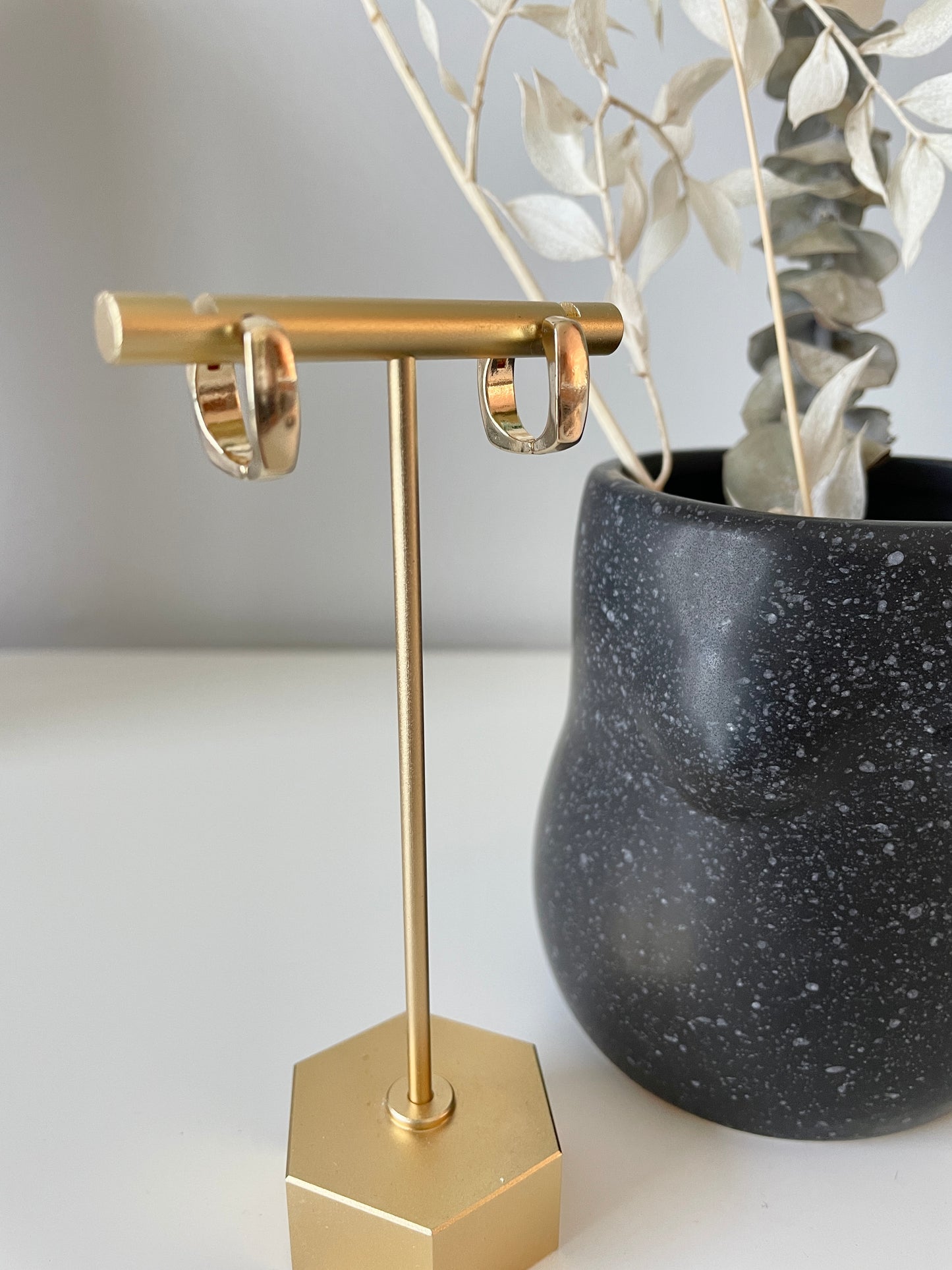 Gold Collection- Square Clip Hoops
