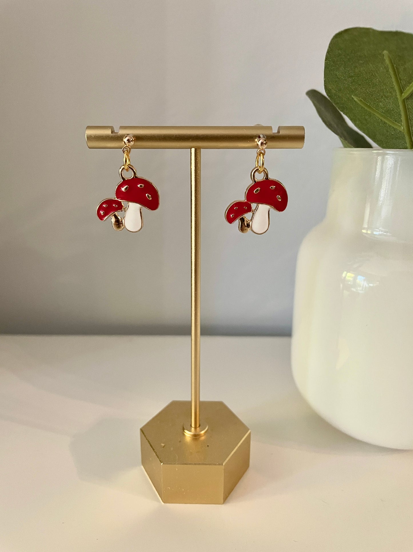 Mushrooms- Gold & Red