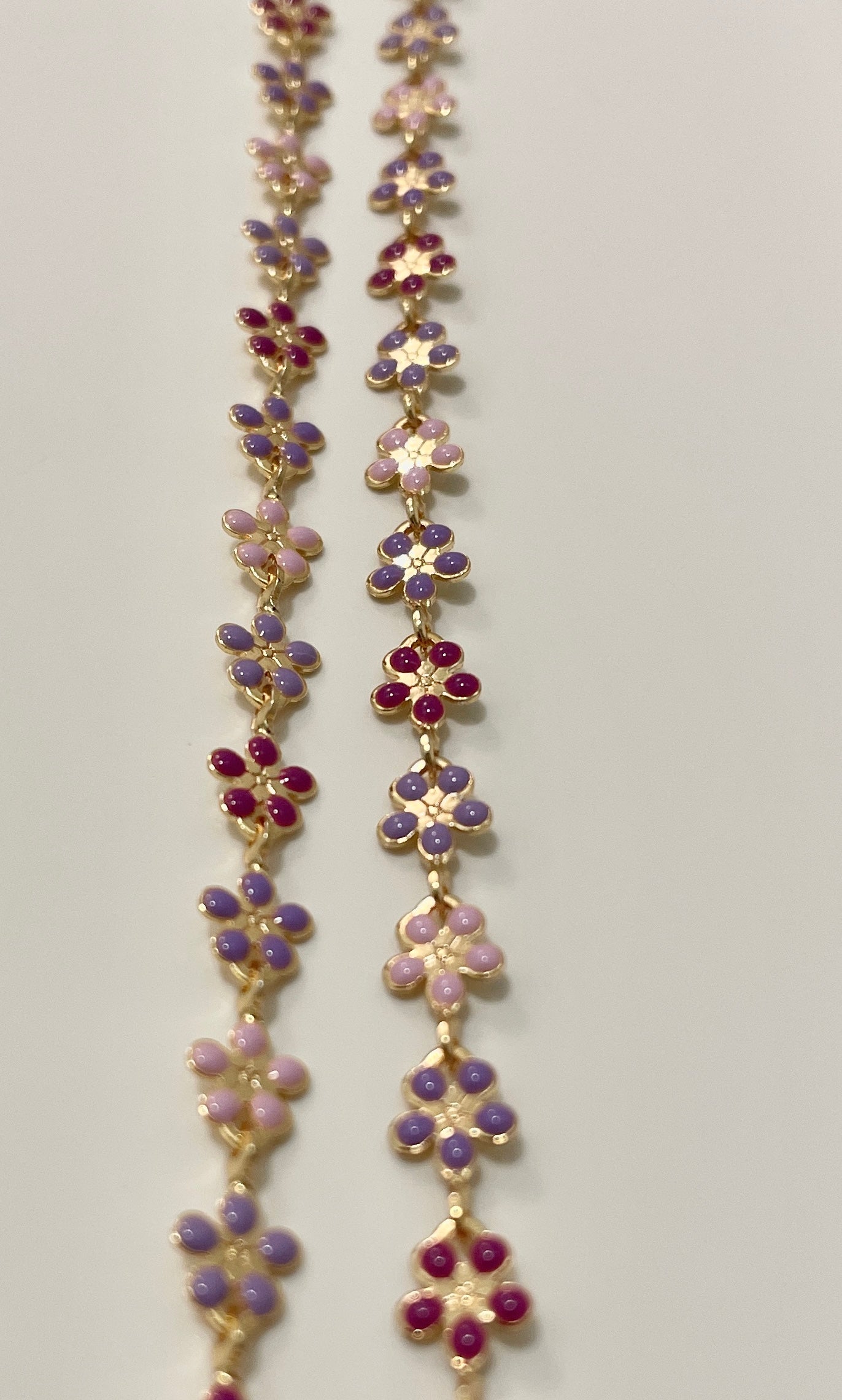 Enamel Flower Necklace