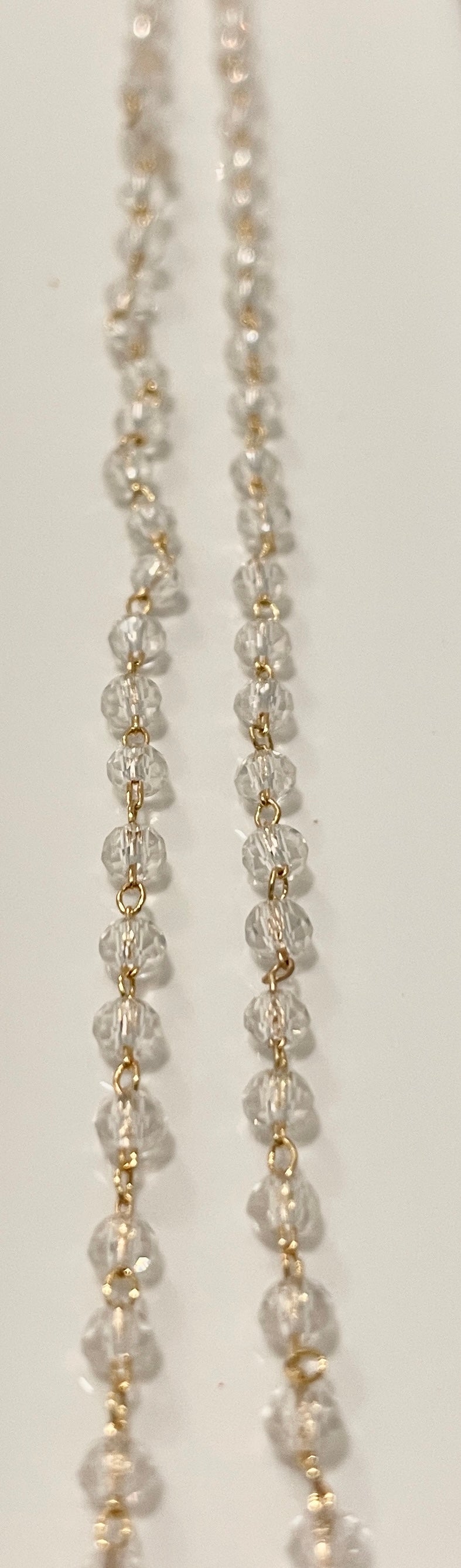 Dainty White Beaded Necklace