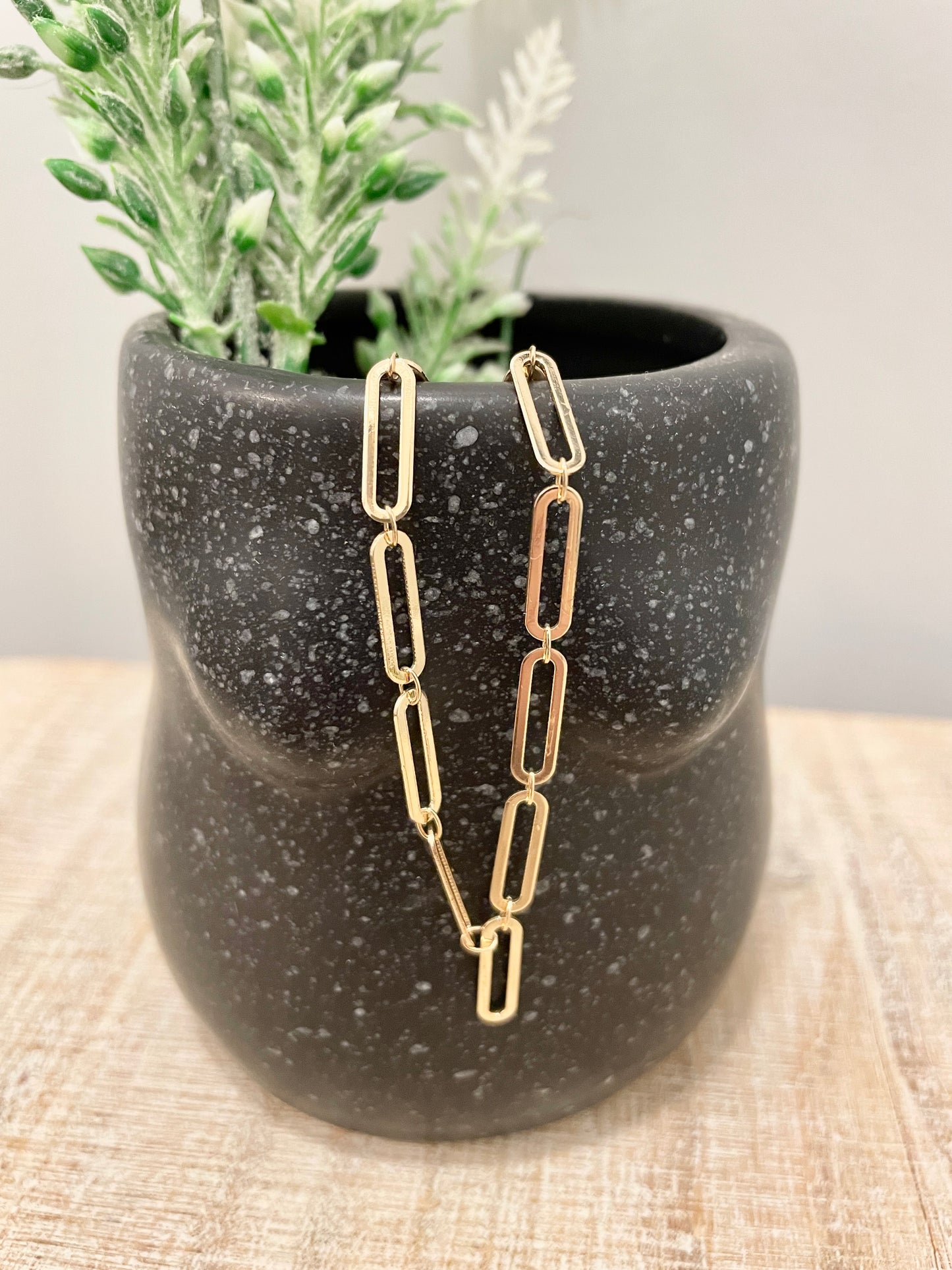 Sleek Paper Clip Bracelet