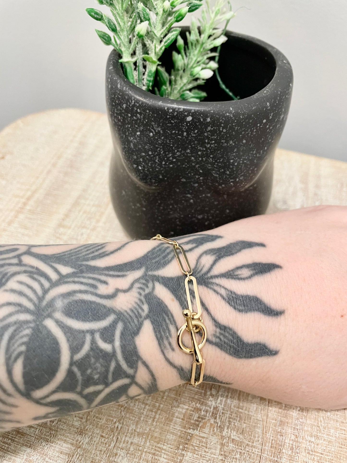 Sleek Paper Clip Bracelet