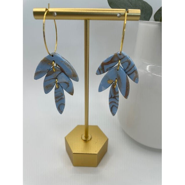 Blue Dream- Hooped Floral Drop