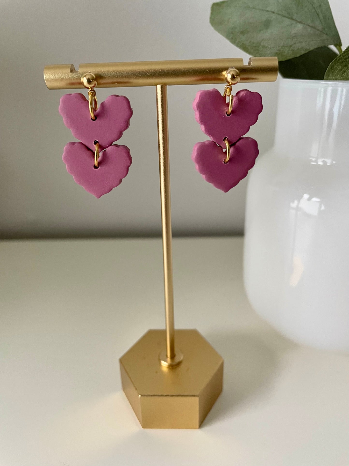 Valentines- Drop Scalloped Hearts