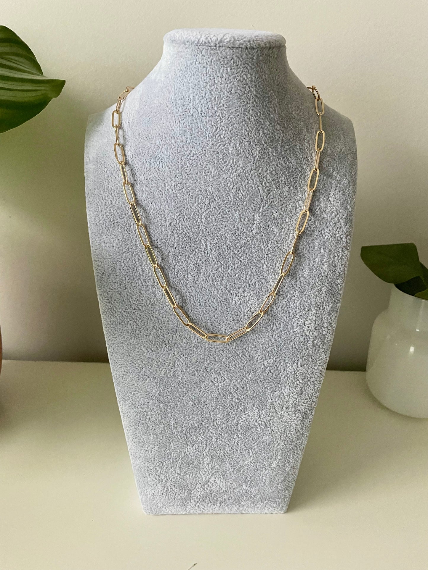 Paper Clip Necklace Large