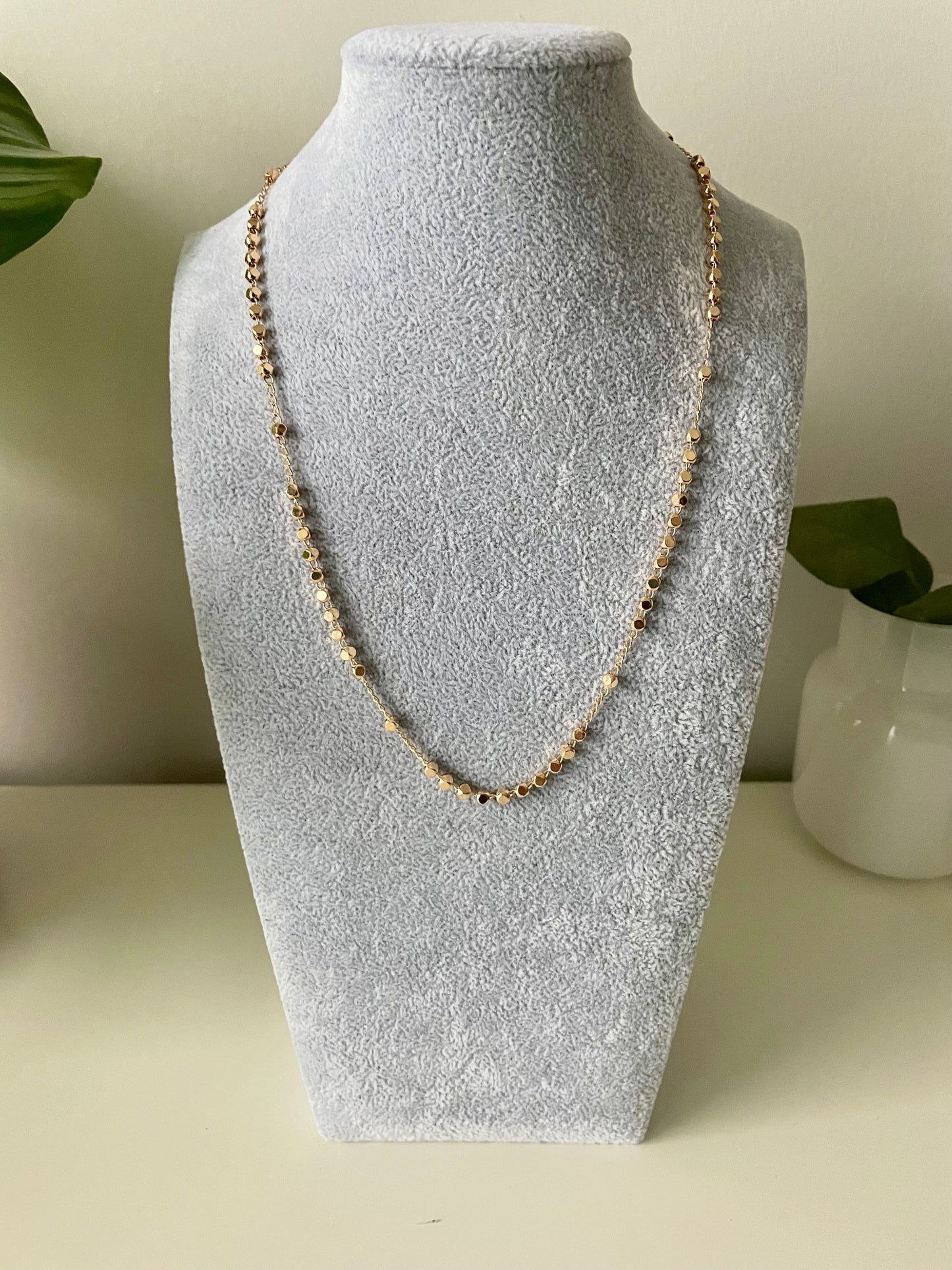 Gold Beaded Necklace