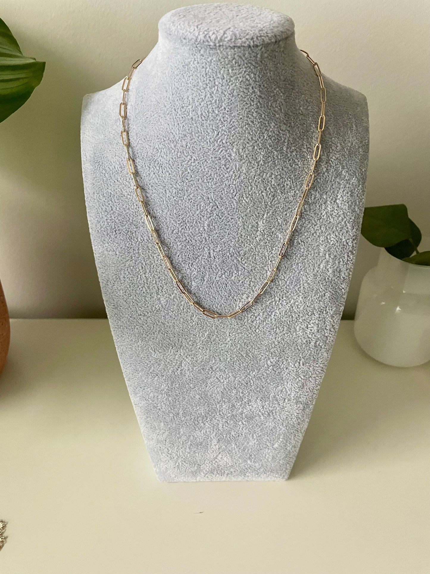 Paper Clip Necklace Small