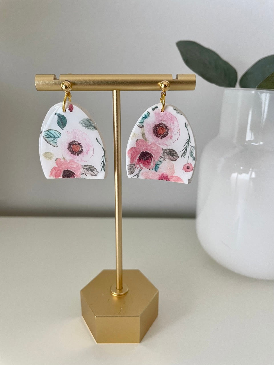 Spring Flowers-Pink Roses Full Half Arches