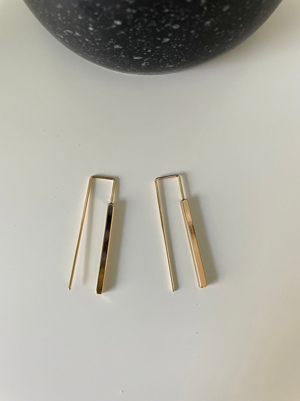 Gold Collection- Gold Dainty Rectangular Drop