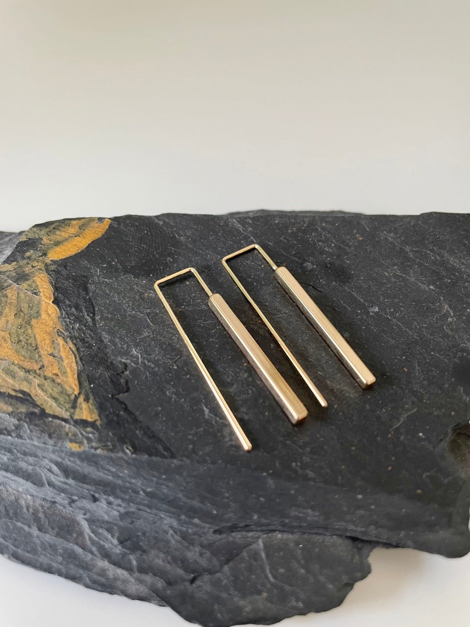 Gold Collection- Gold Dainty Rectangular Drop