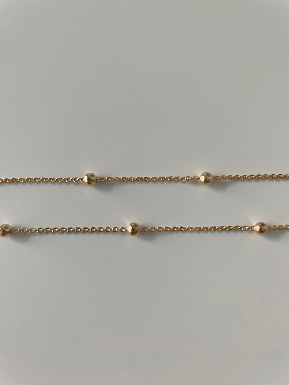 Gold Small Beaded Necklace