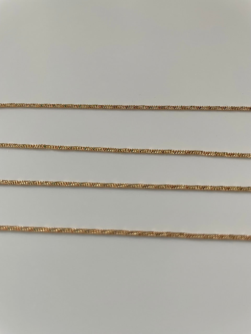 Gold Dainty Twisted Chain