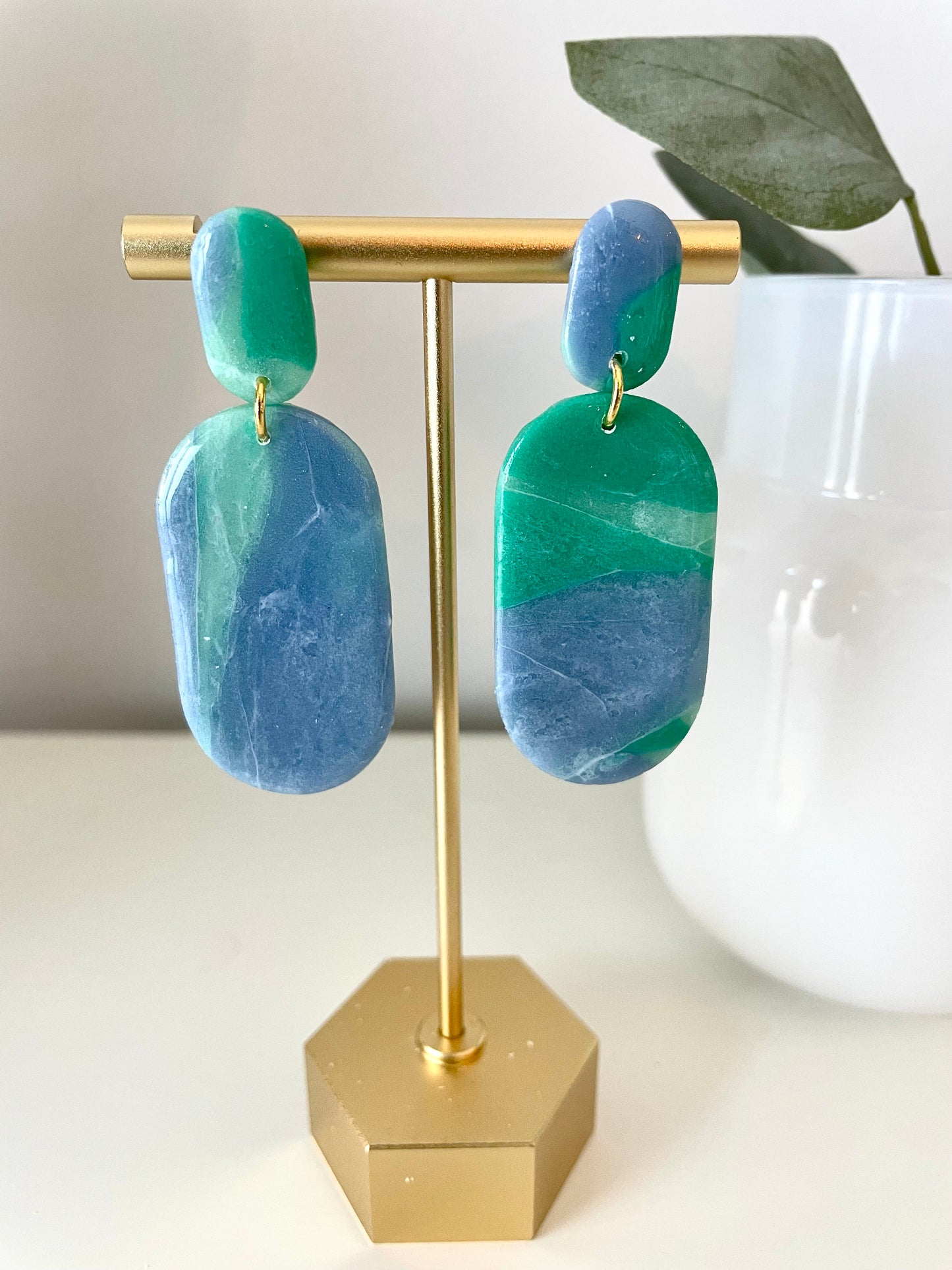 Sea Glass-Skinny Oval