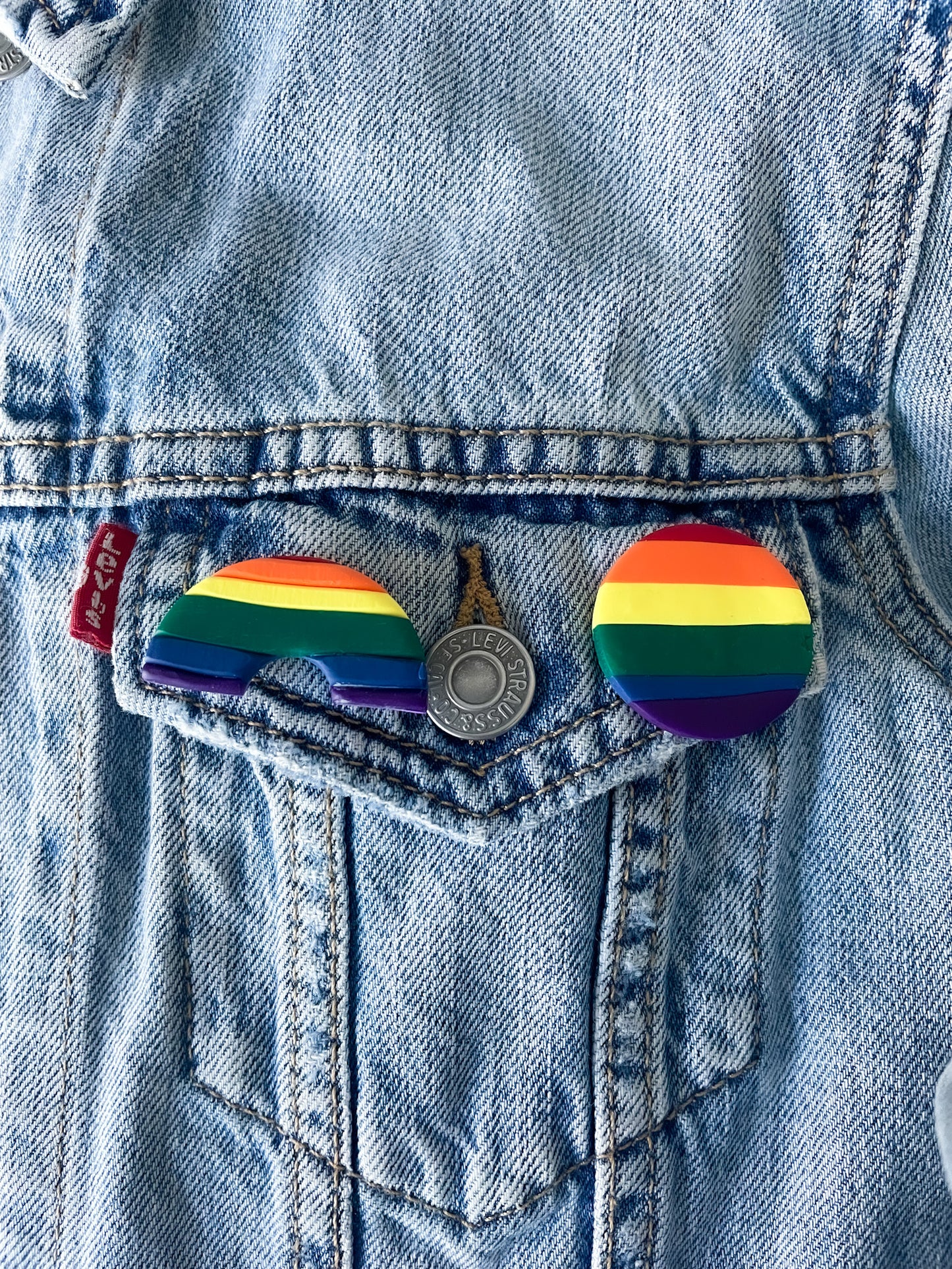 Pride- Rainbow Circle Pin
