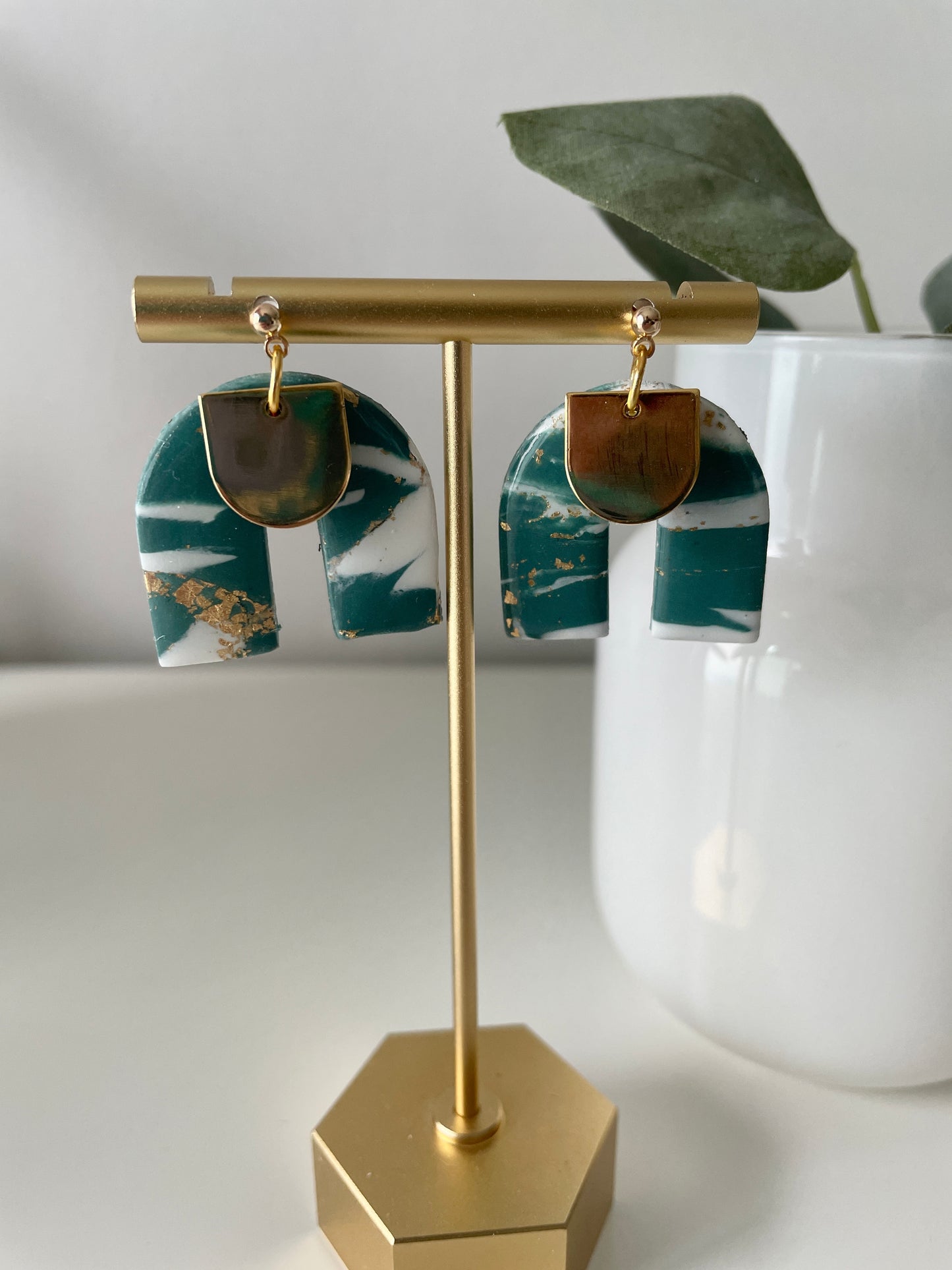 Modern Moroccan- Teal Gold Small Arches