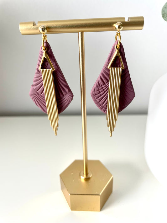 Modest- Soft Purple Textured Moroccan Pendulum Charm